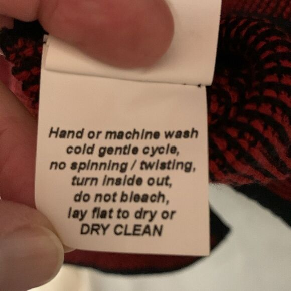 Jaskar Art To Wear Unique Red Black Cotton Blend Asymmetrical Tunic Top Size M - Picture 11 of 15